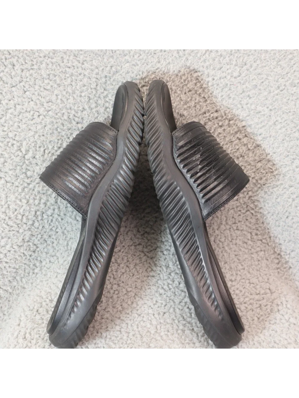adidas Alphabounce Slide 2.0 Sandals Men Sz 9 Black GY9416